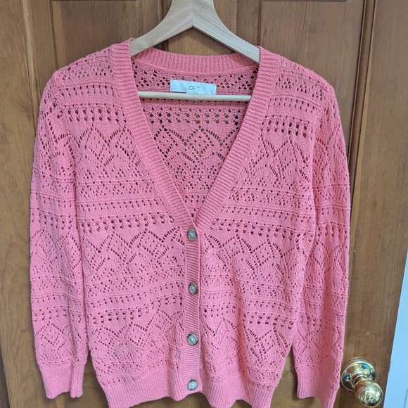 LOFT Sweaters - LOFT Pink Knit Sweater